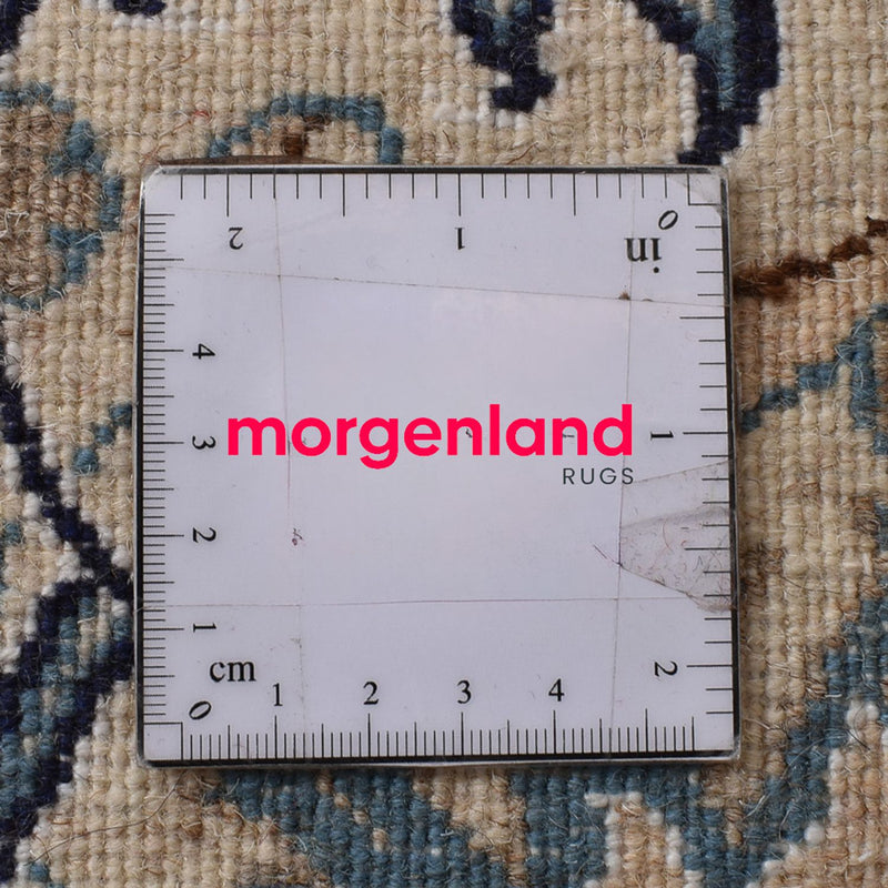 Perserteppich - Nain - 300 x 196 cm - petrolblau