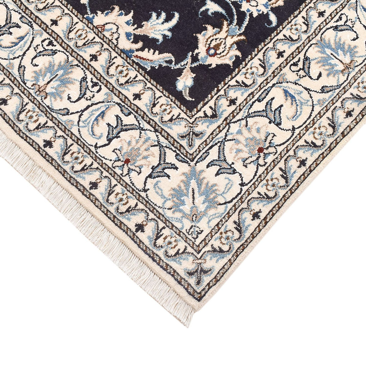 Perserteppich - Nain - 198 x 147 cm - dunkelblau