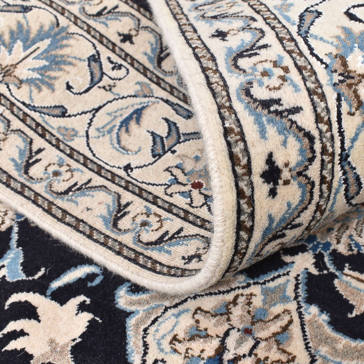 Perserteppich - Nain - 198 x 147 cm - dunkelblau