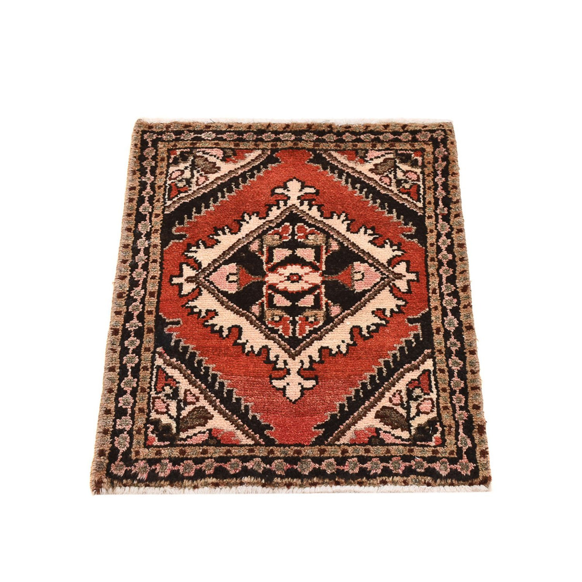 Perserteppich - Nomadic quadratisch  - 63 x 47 cm - rot