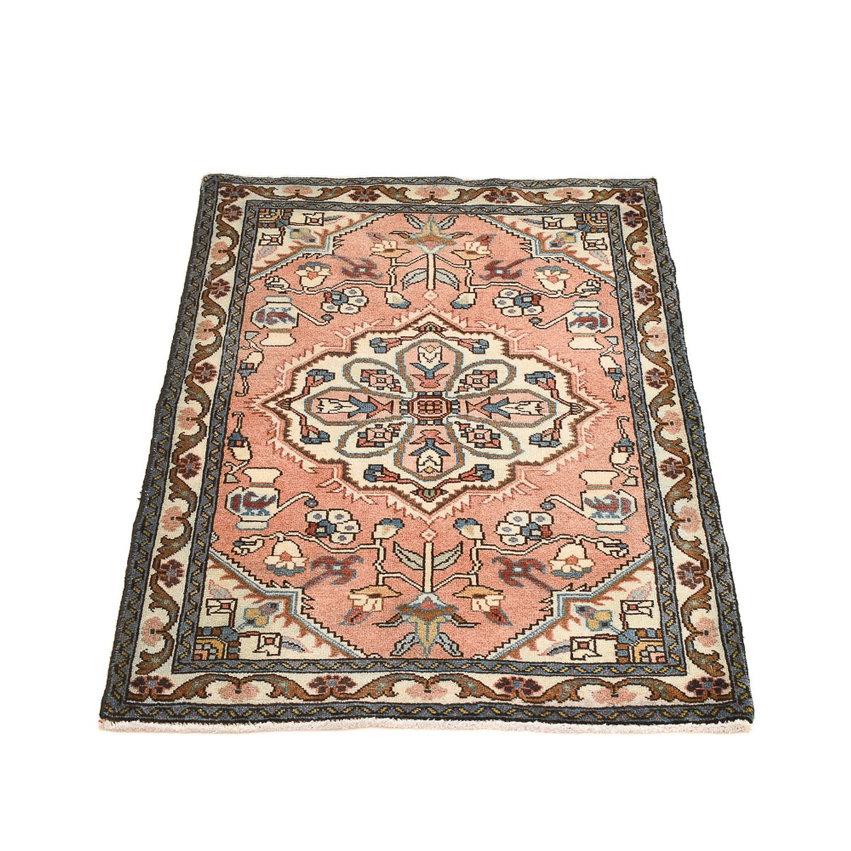 Perserteppich - Nomadic - 102 x 69 cm - hellrot