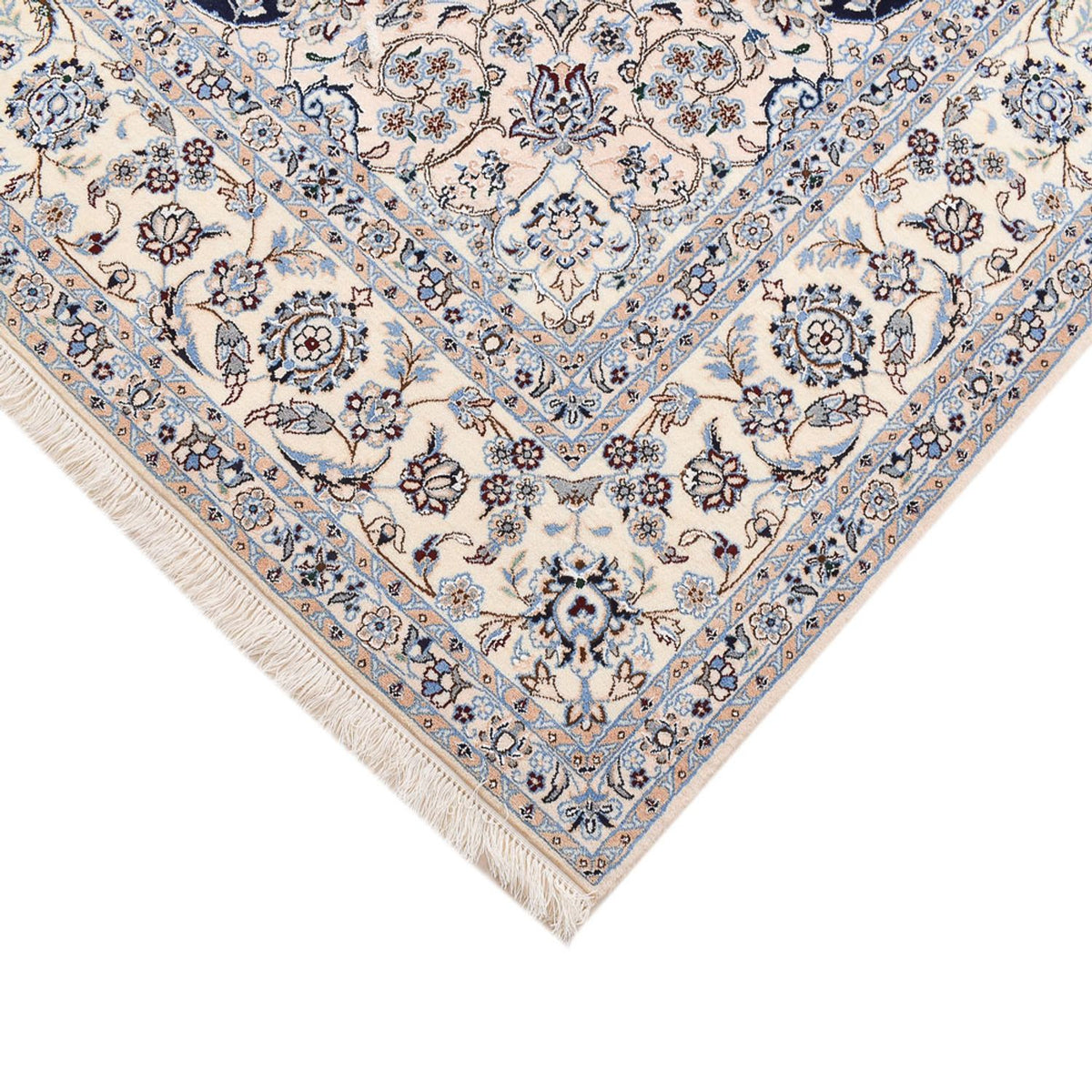 Perserteppich - Nain - Premium sonderform - 211 x 269 cm - dunkelblau