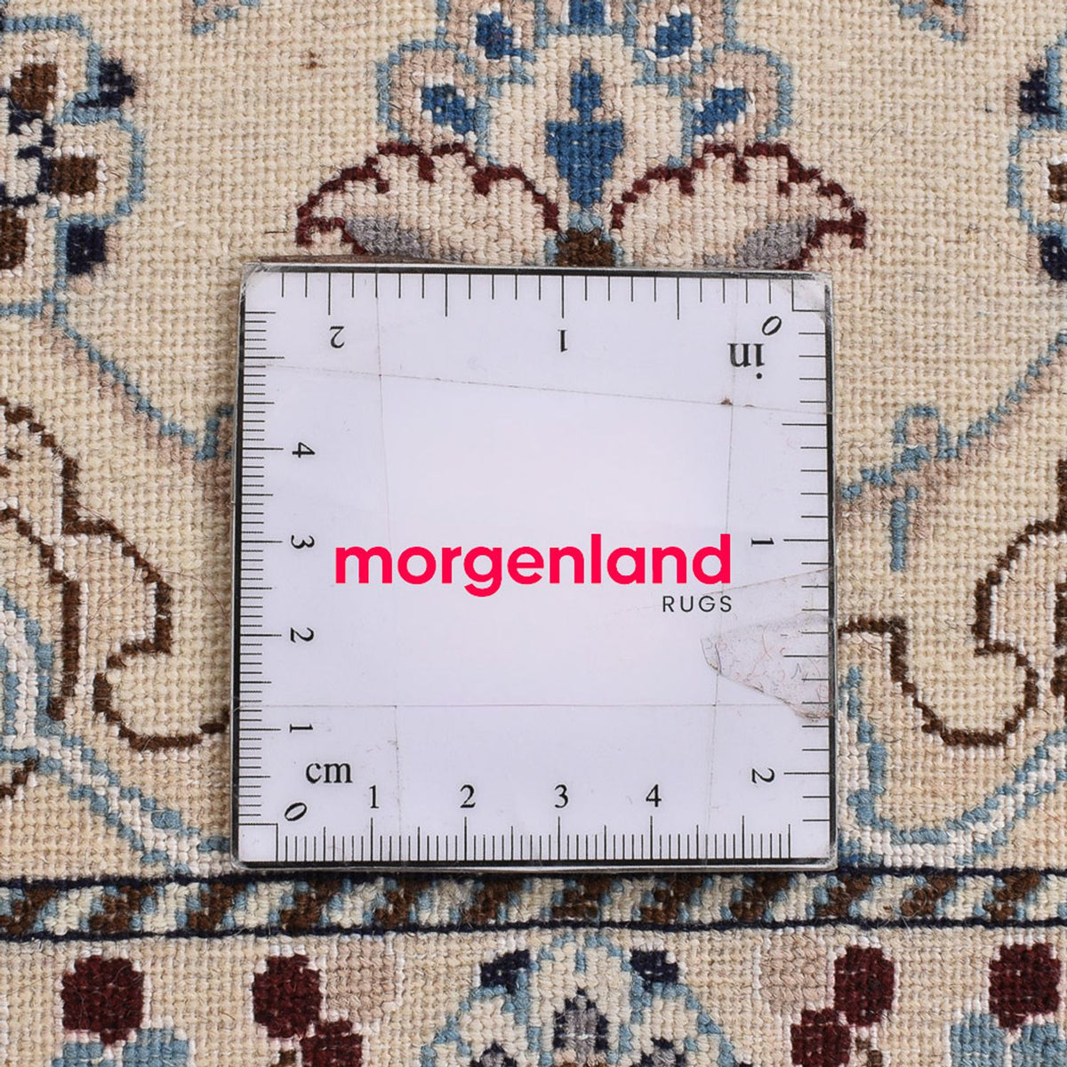 Perserteppich - Nain - Royal - 109 x 69 cm - hellgrau