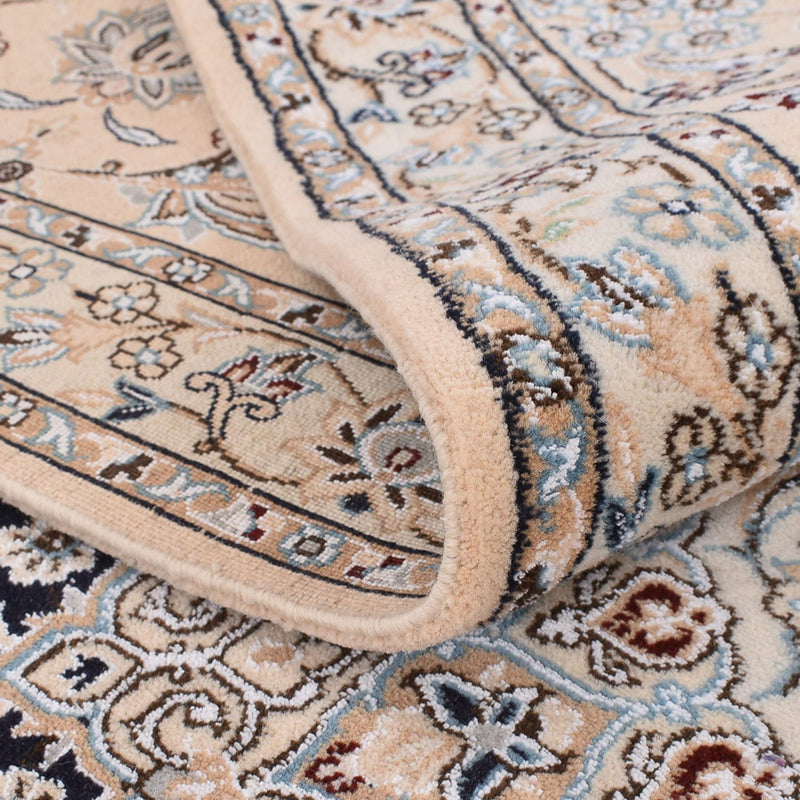 Perserteppich - Nain - Royal quadratisch  - 310 x 305 cm - dunkelblau