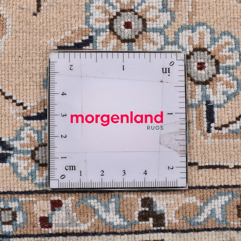 Perserteppich - Nain - Royal quadratisch  - 310 x 305 cm - dunkelblau