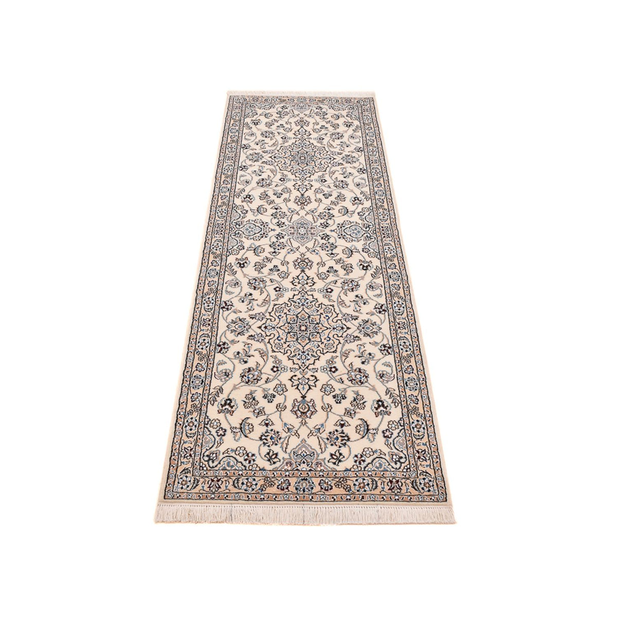 Läufer Perser - Nain - Royal - 225 x 70 cm - weiß