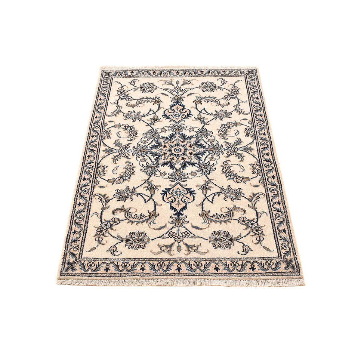 Perserteppich - Nain - 137 x 87 cm - hellbeige
