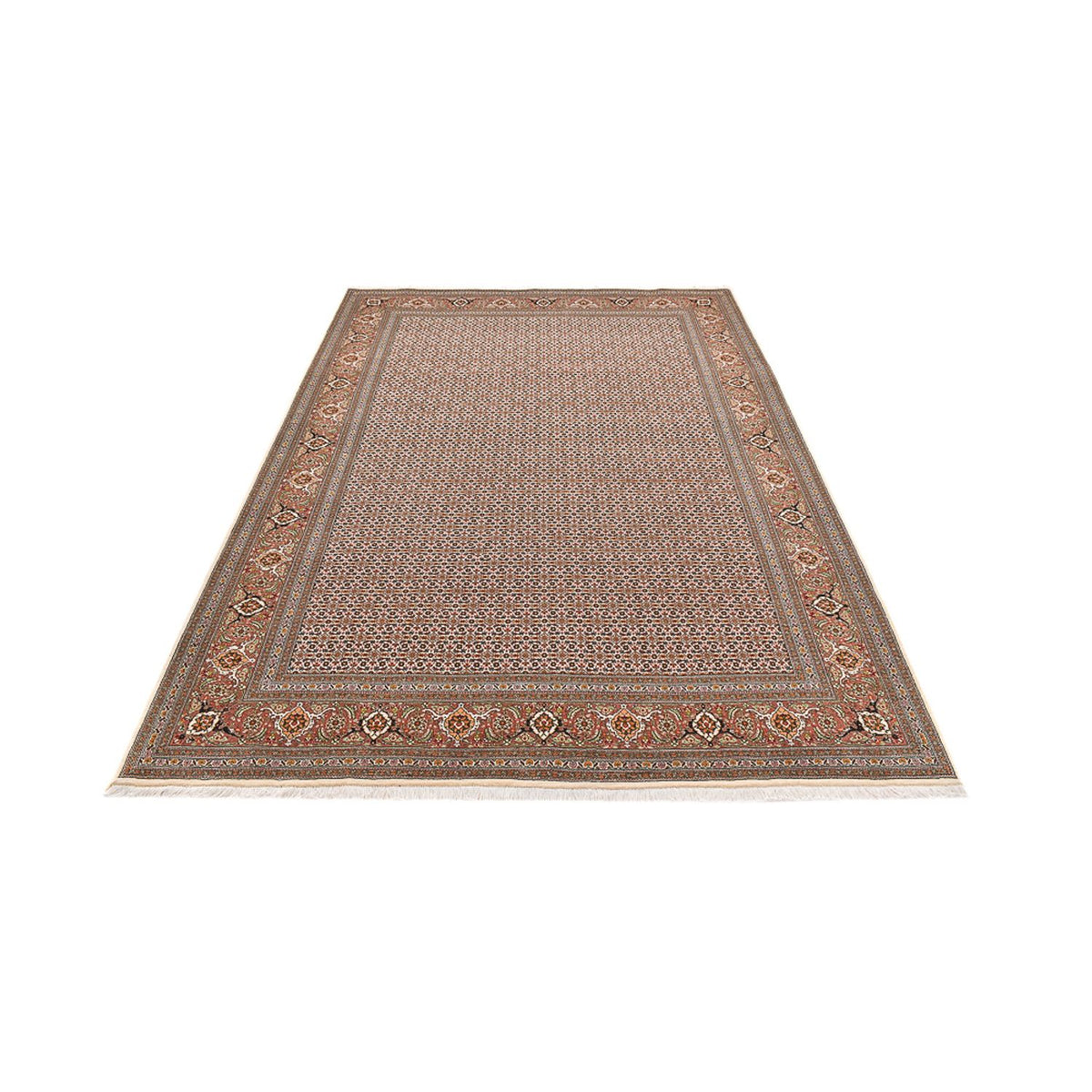 Perserteppich - Täbriz - Royal - 284 x 184 cm - dunkelbeige