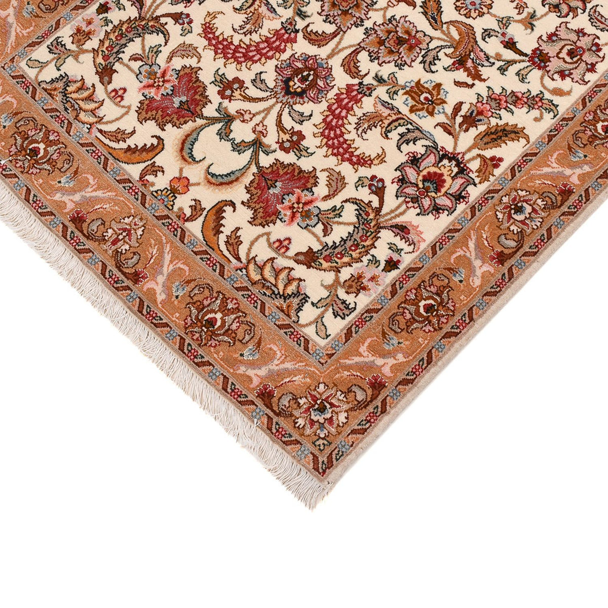 Läufer Perser - Täbriz - Premium - 317 x 72 cm - beige
