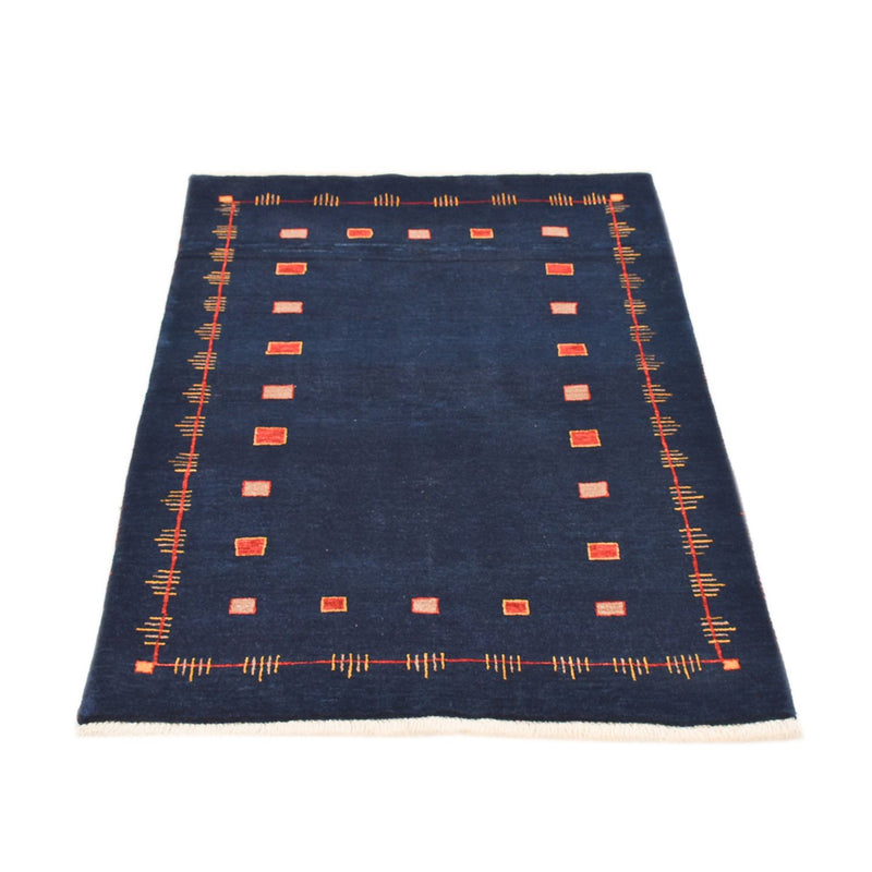 Gabbeh Teppich - Loribaft Perser - 143 x 110 cm - dunkelblau