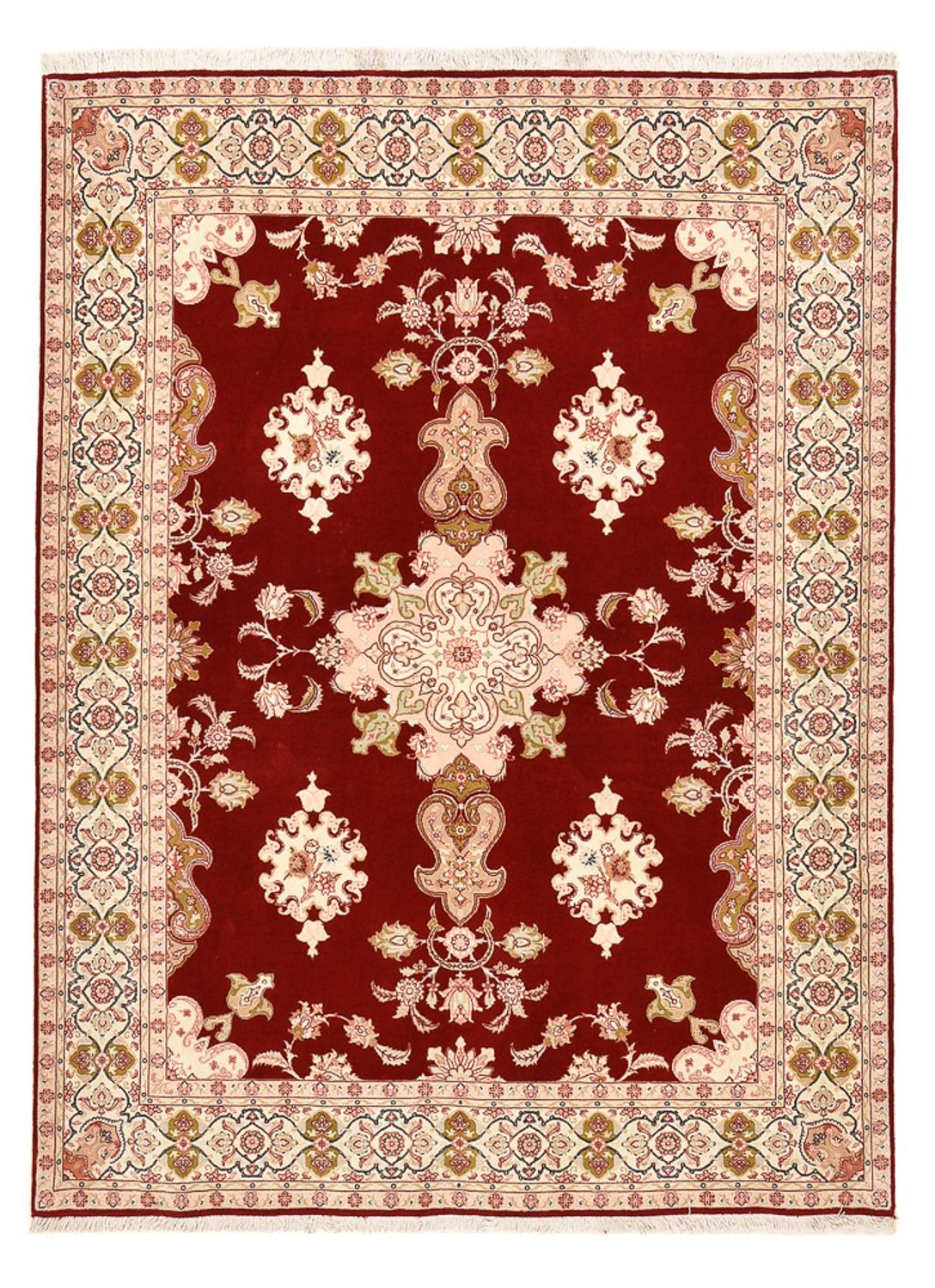 Perserteppich - Täbriz - Royal - 203 x 152 cm - rot