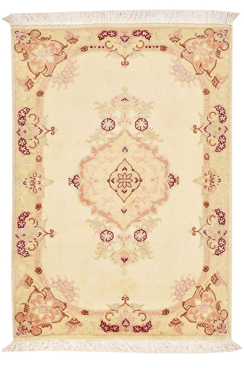 Perserteppich - Täbriz - Royal - 89 x 58 cm - hellbeige