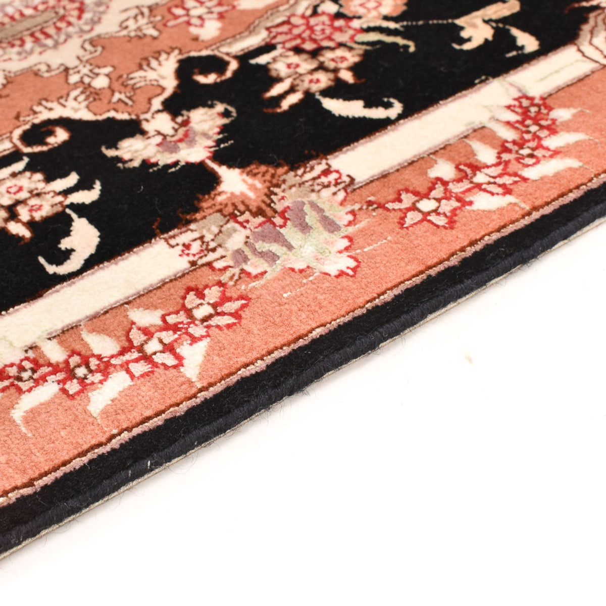 Perserteppich - Täbriz - Royal - 88 x 59 cm - dunkelblau