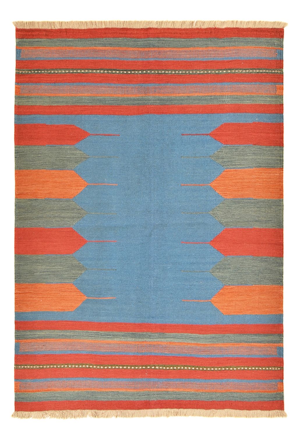 Kelim Teppich - Trendy - 200 x 145 cm - mehrfarbig