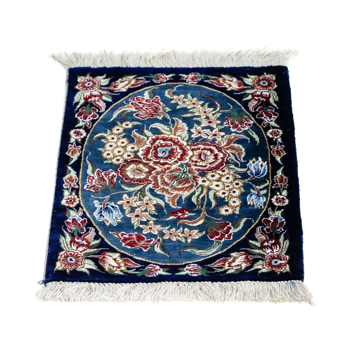 Seidenteppich - Ghom Seide - Premium 40 x 28 cm Fußmatte