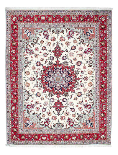 Täbriz - 50 Raj Teppich 154x200cm - Perserteppich - beige