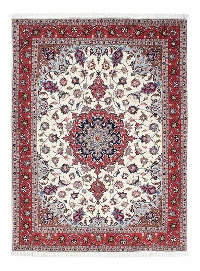 Täbriz - 50 Raj Teppich 153x201cm - Perserteppich - beige