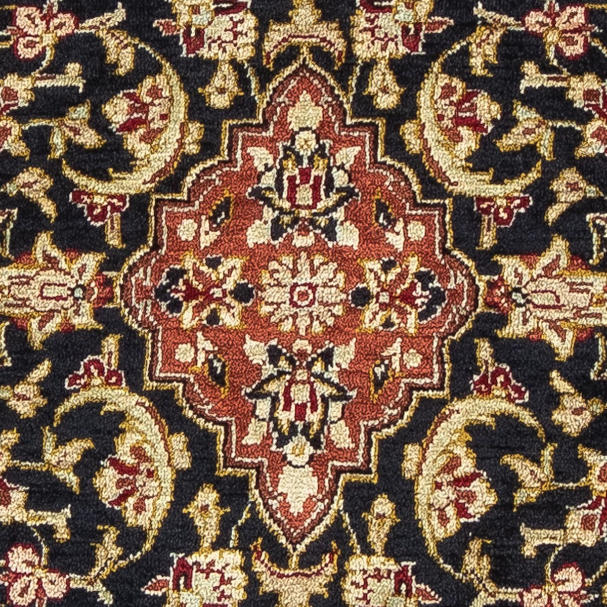 Seidenteppich - Ghom Seide - Premium 42 x 28 cm Fußmatte