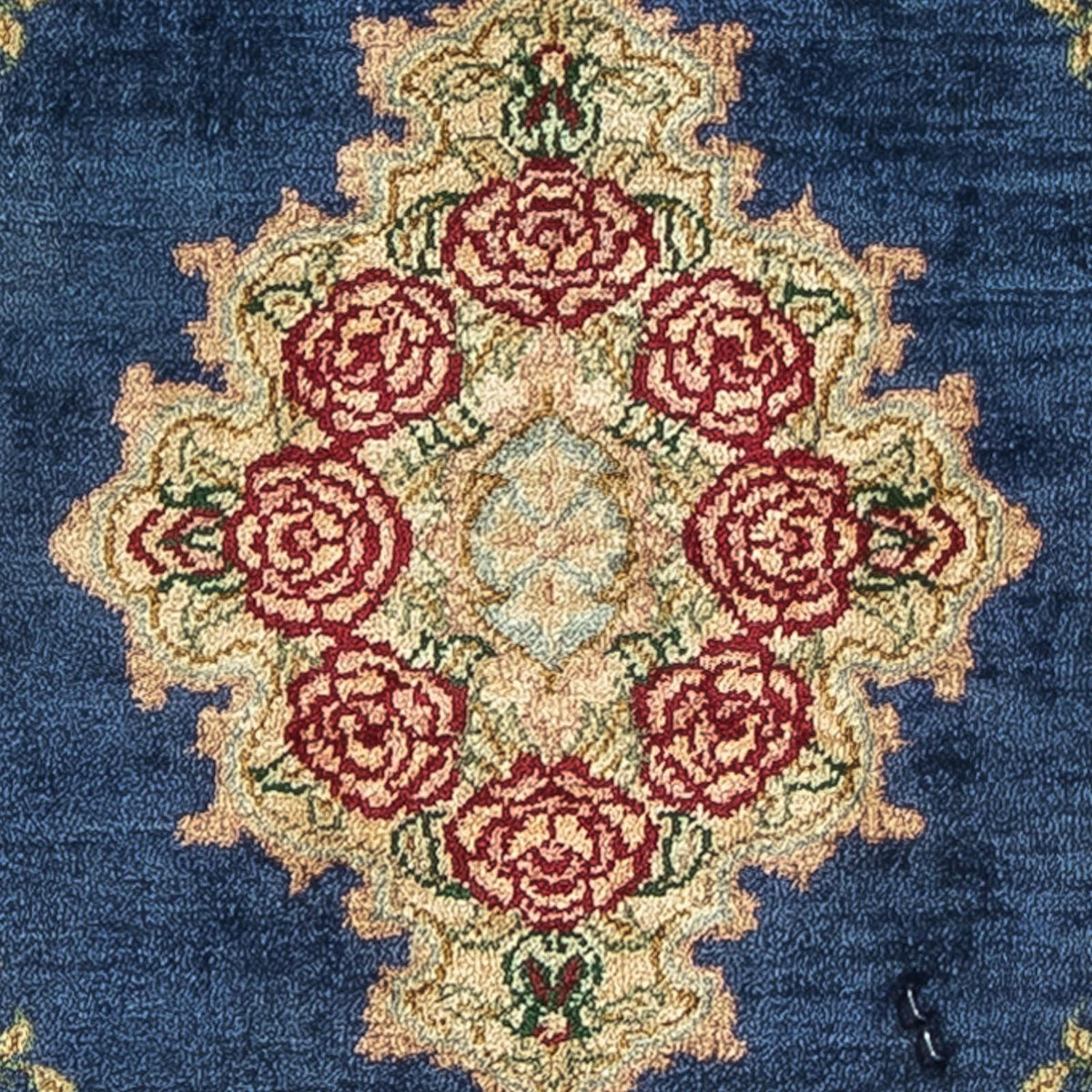 Seidenteppich - Ghom Seide - Premium 39 x 28 cm Fußmatte