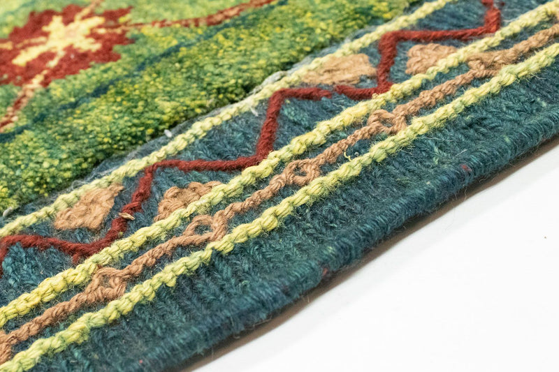 Kelim Teppich - Oriental 205 x 147 cm - grün