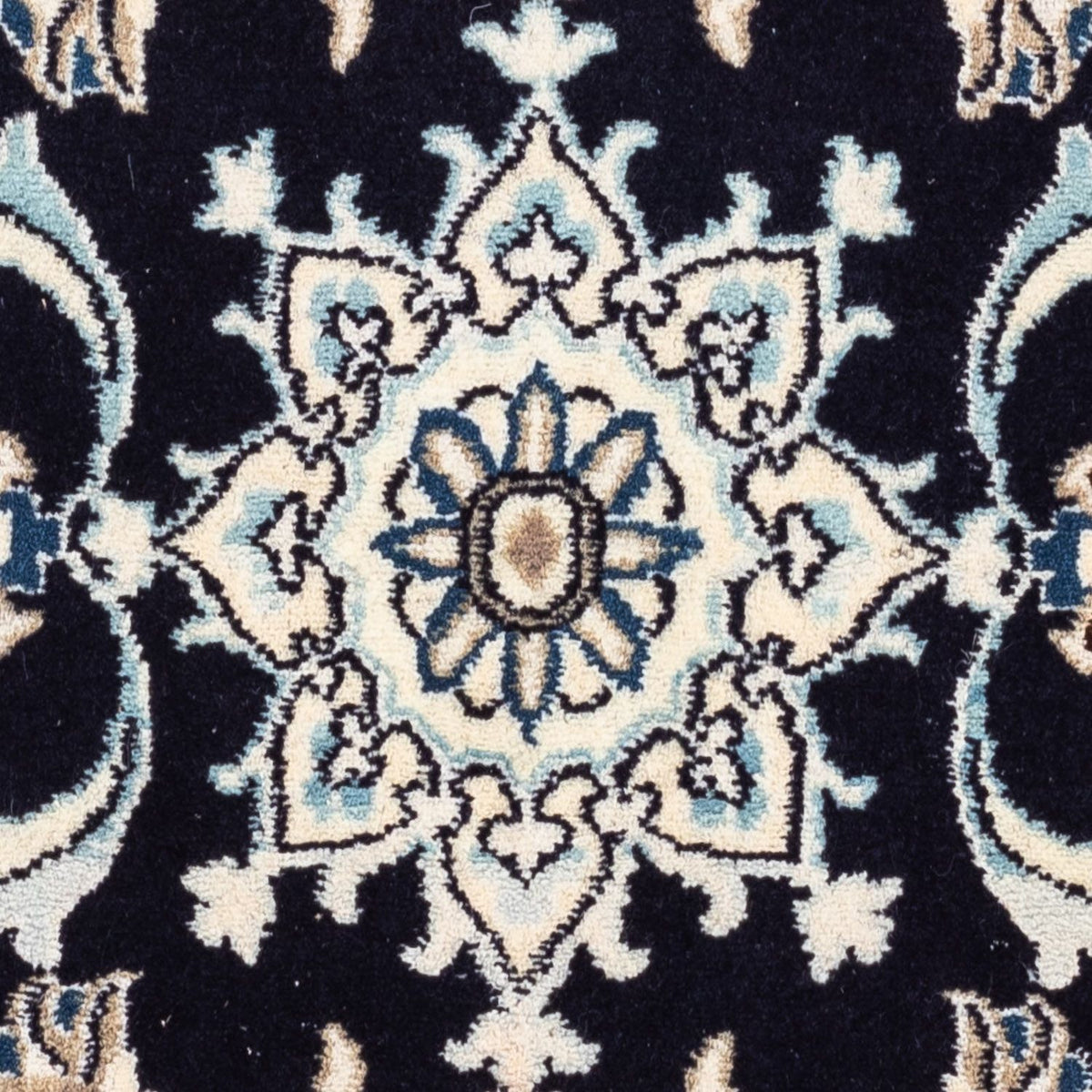 Perserteppich - Nain 139 x 66 cm - dunkelblau