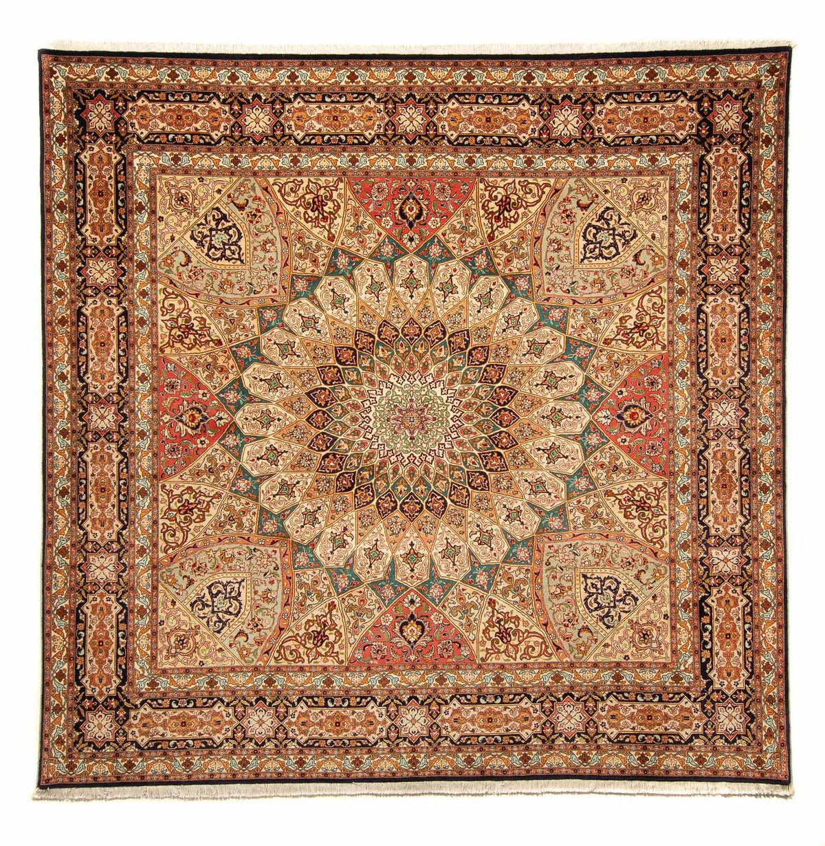 Perserteppich - Täbriz - Royal 253 x 252 cm Quadratischer Teppich