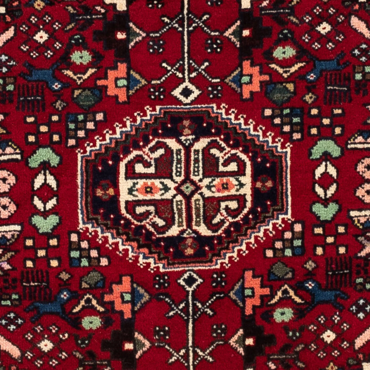 Perserteppich - Nomadic 150 x 101 cm - dunkelrot
