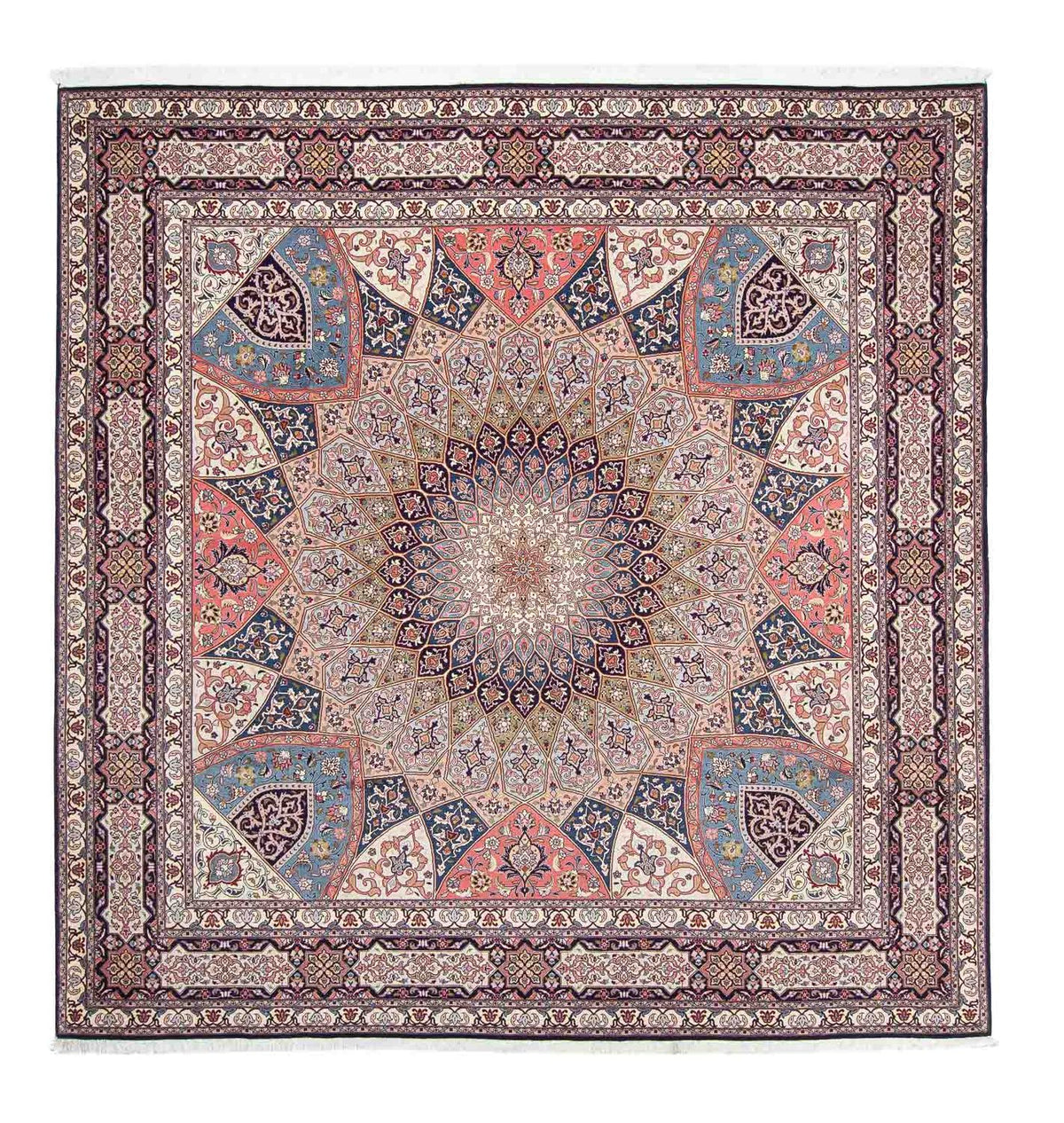 Perserteppich - Täbriz - Royal 257 x 255 cm Quadratischer Teppich