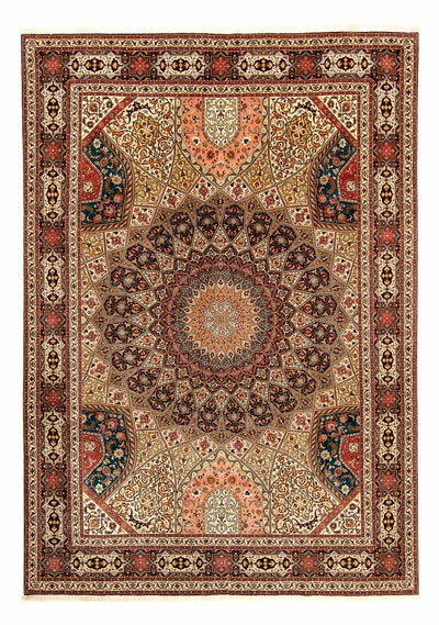 Täbriz - 50 Raj Teppich 260x360cm - Perserteppich - mehrfarbig
