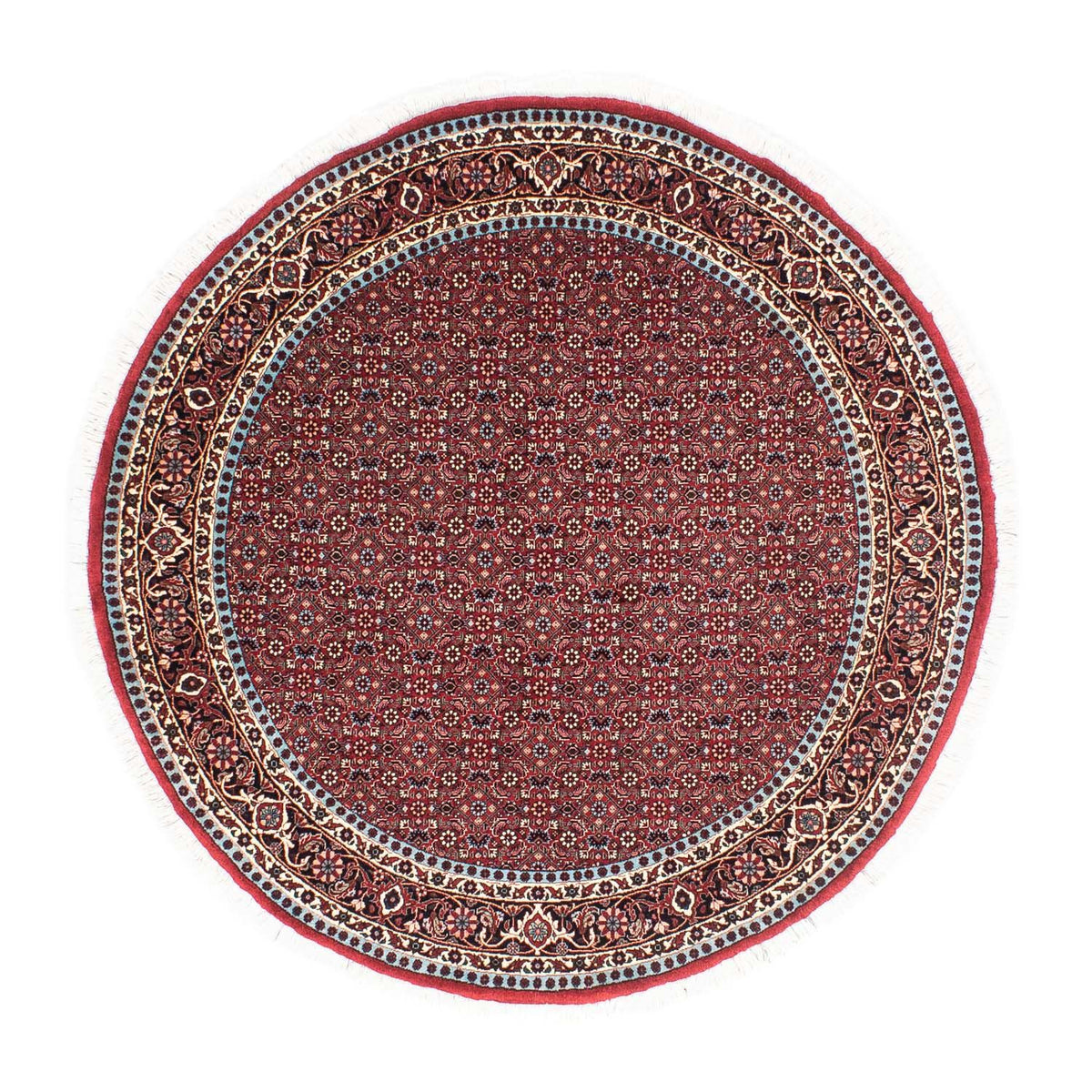 Perserteppich - Bidjar 155 x 155 cm - dunkelrot