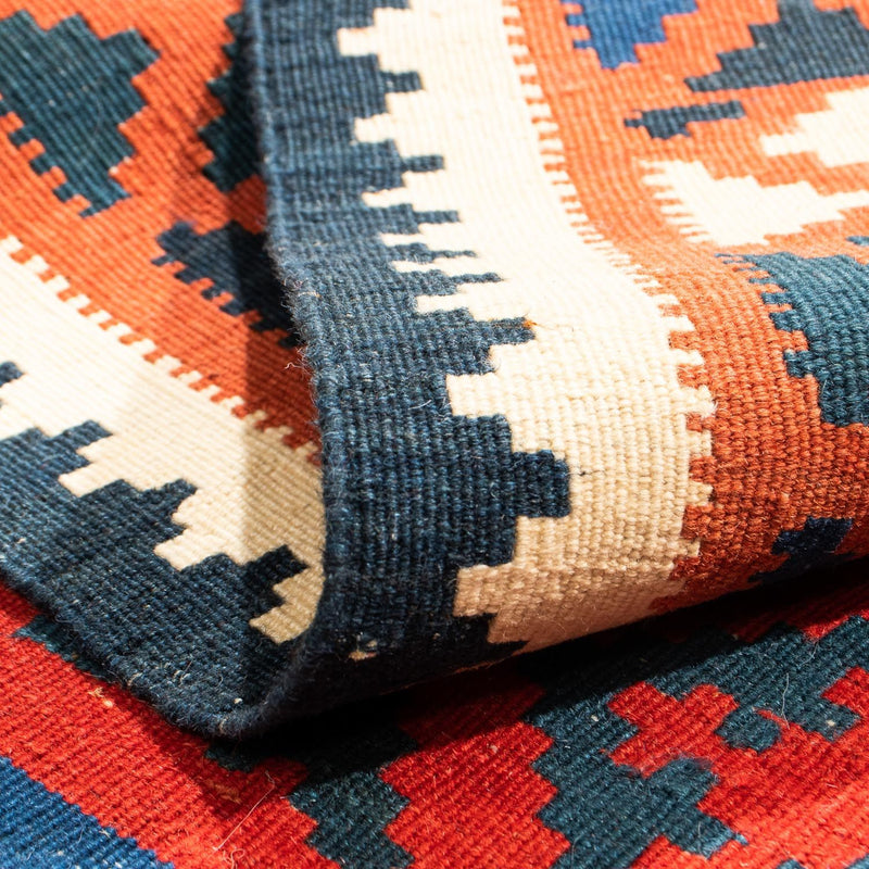 Kelim Teppich - Oriental 104 x 102 cm - dunkelrot