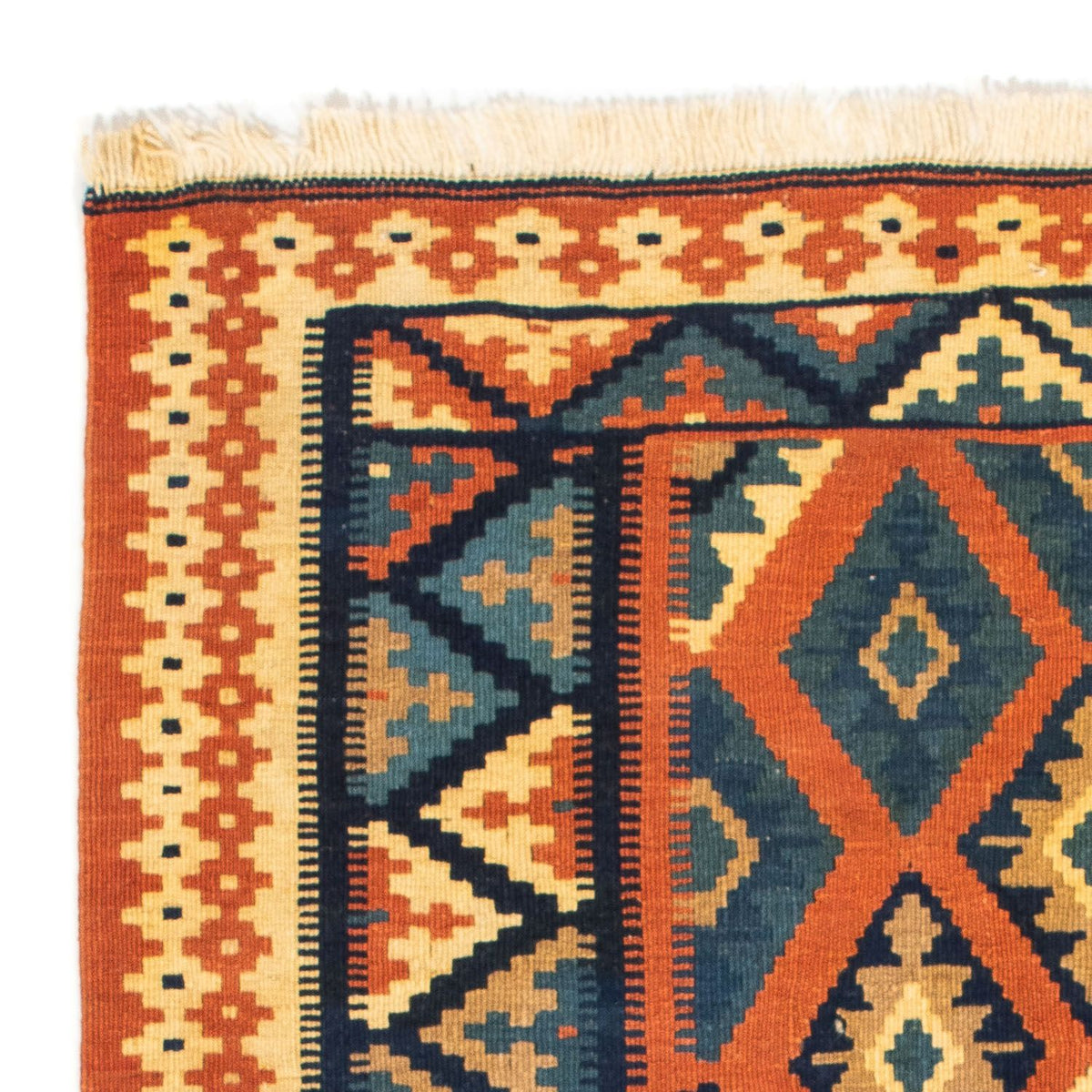 Kelim Teppich - Oriental 107 x 100 cm - rost