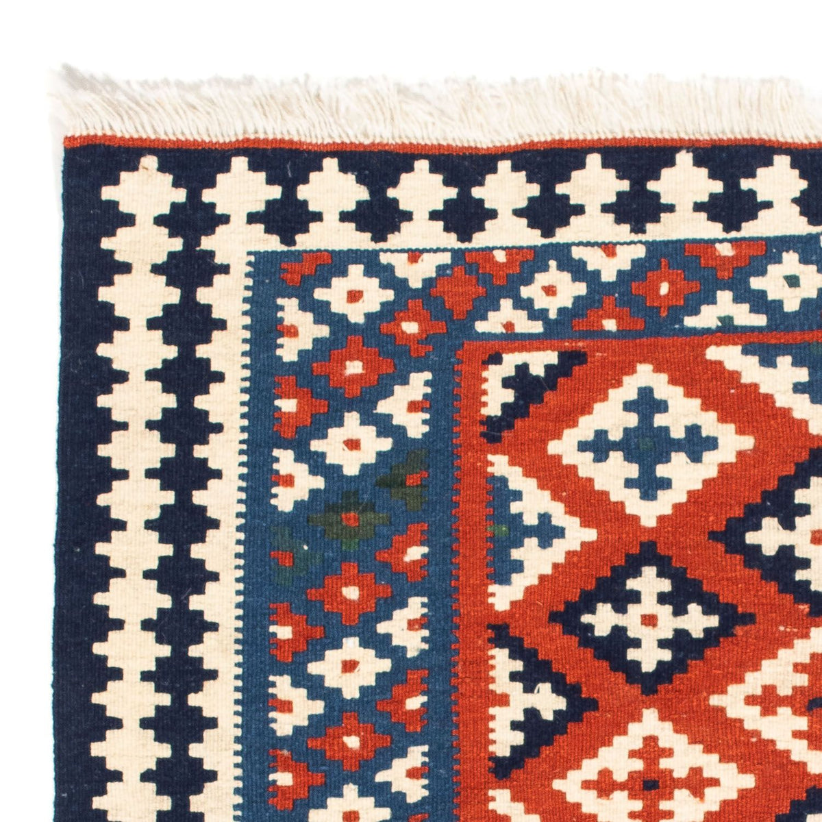 Kelim Teppich - Oriental 103 x 100 cm - dunkelblau