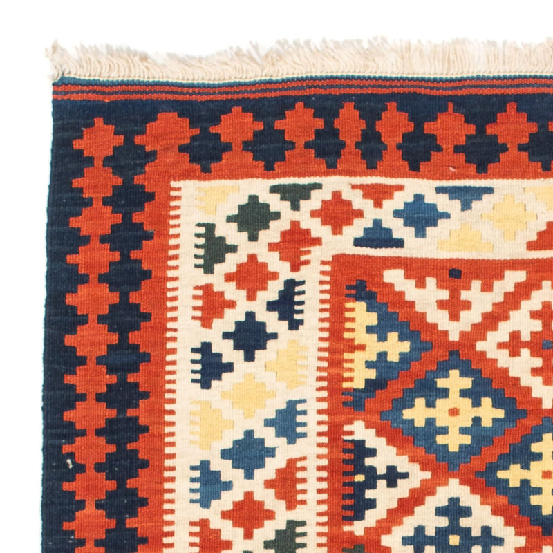 Kelim Teppich - Oriental 107 x 100 cm - dunkelrot