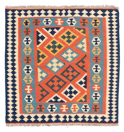 Kelim Teppich - Oriental 106 x 106 cm - orange