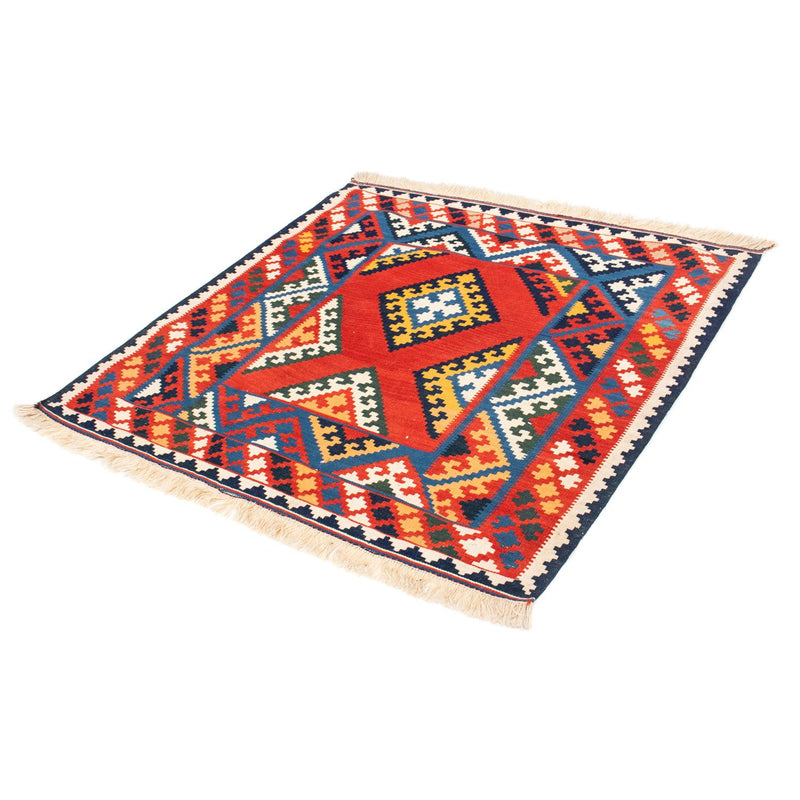 Kelim Teppich - Oriental 113 x 110 cm - rot