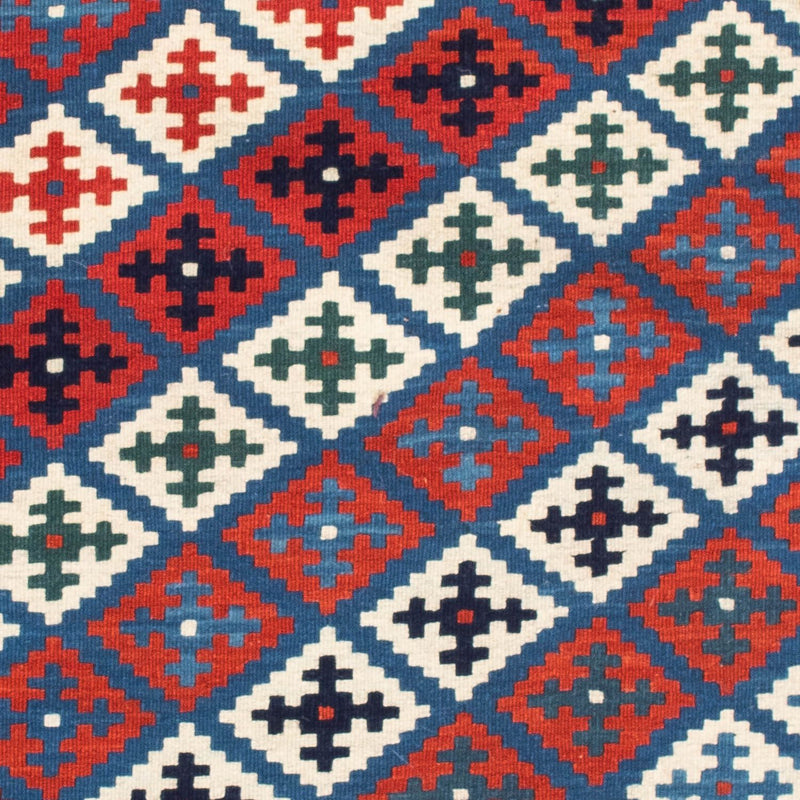 Kelim Teppich - Oriental 105 x 103 cm - blau