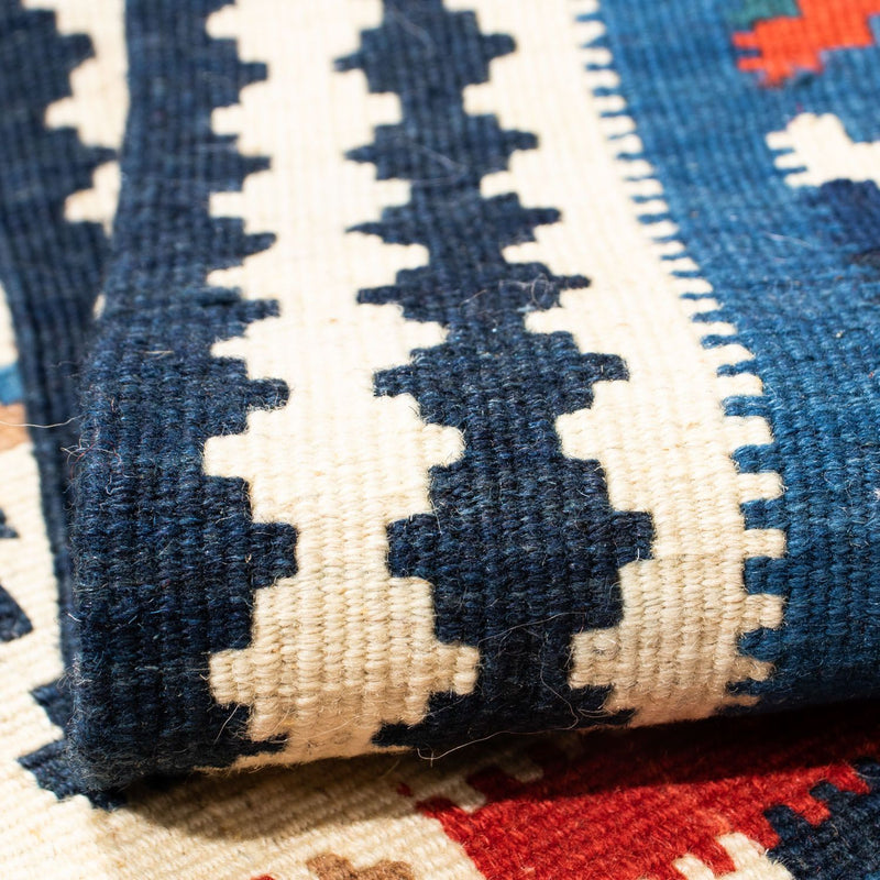 Kelim Teppich - Oriental 103 x 103 cm - blau