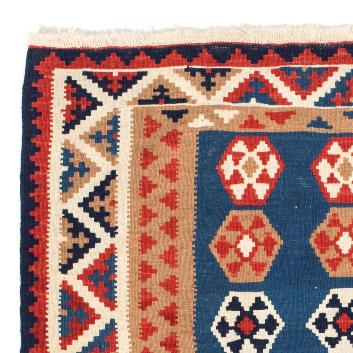 Kelim Teppich - Oriental 104 x 102 cm - blau