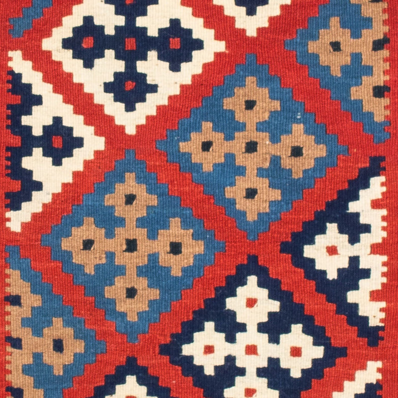 Kelim Teppich - Oriental 103 x 101 cm - rot