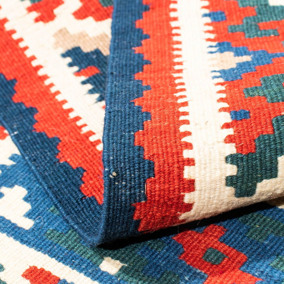 Kelim Teppich - Oriental 101 x 101 cm - beige