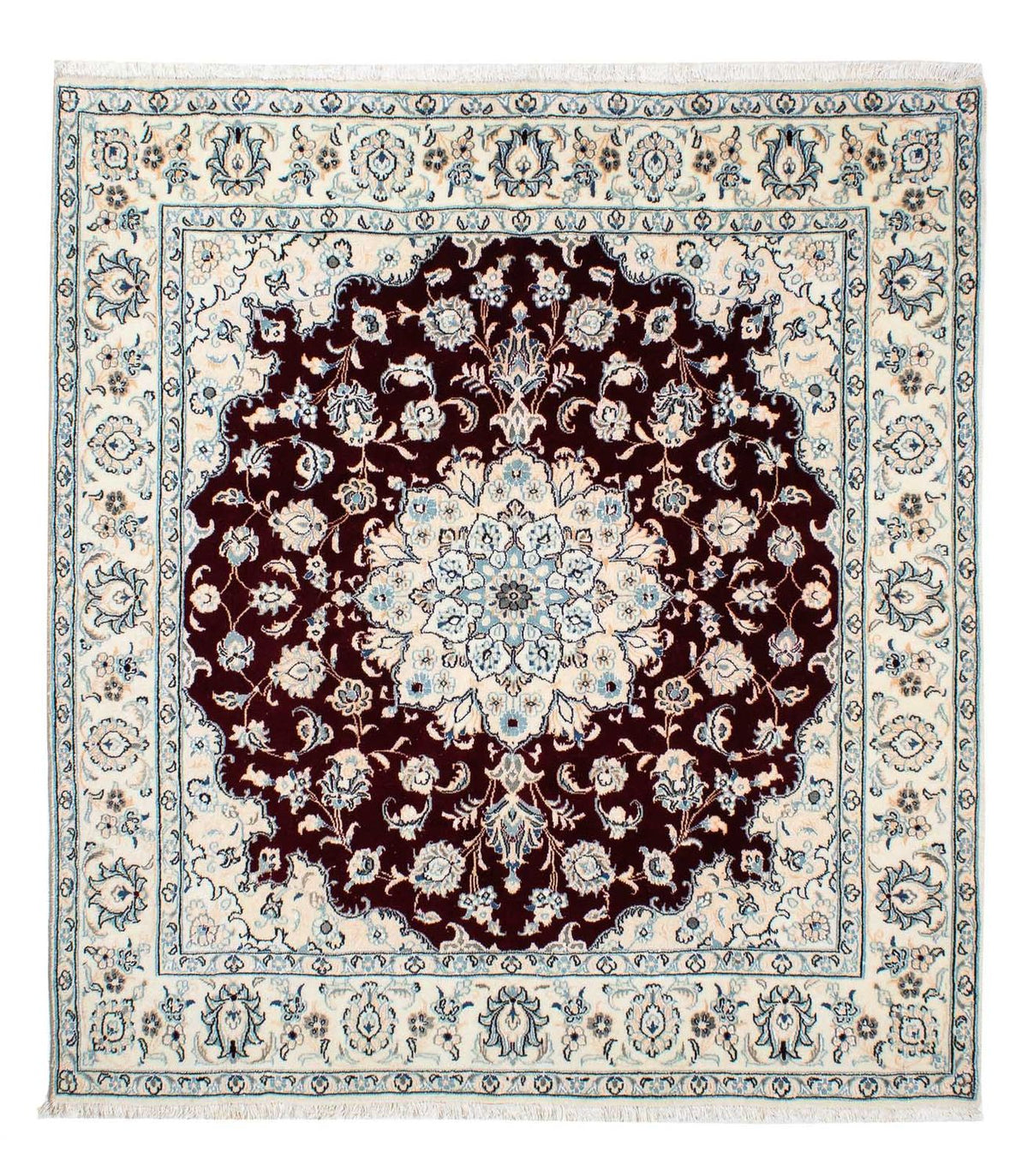 Perserteppich - Nain - Royal 156 x 143 cm Teppich Quadratisch