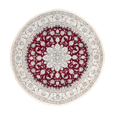 Perserteppich - Nain 240 x 240 cm - dunkelrot