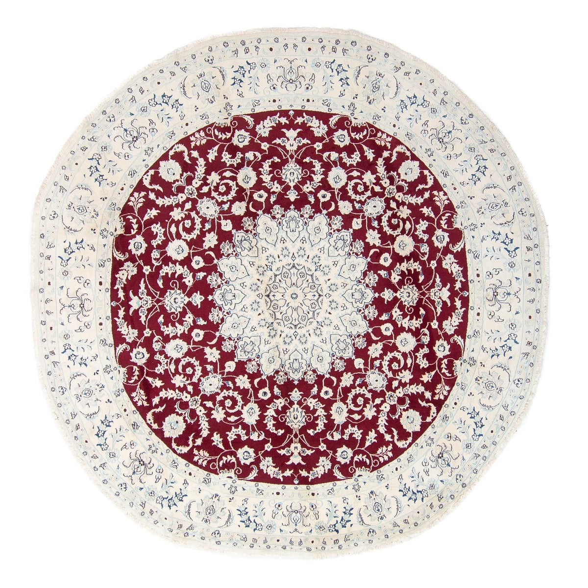 Perserteppich - Nain 300 x 300 cm - dunkelrot