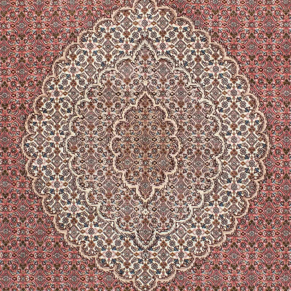Perserteppich - Täbriz 210 x 152 cm - hellrot