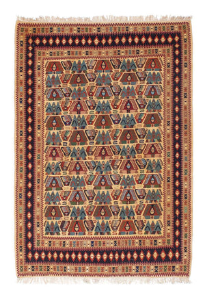 Kelim Teppich - Oriental 158 x 108 cm - hellbraun