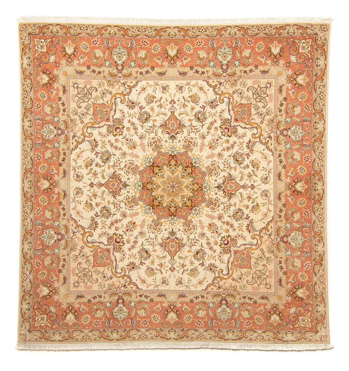 Perserteppich - Täbriz - Royal 212 x 205 cm Teppich Quadratisch