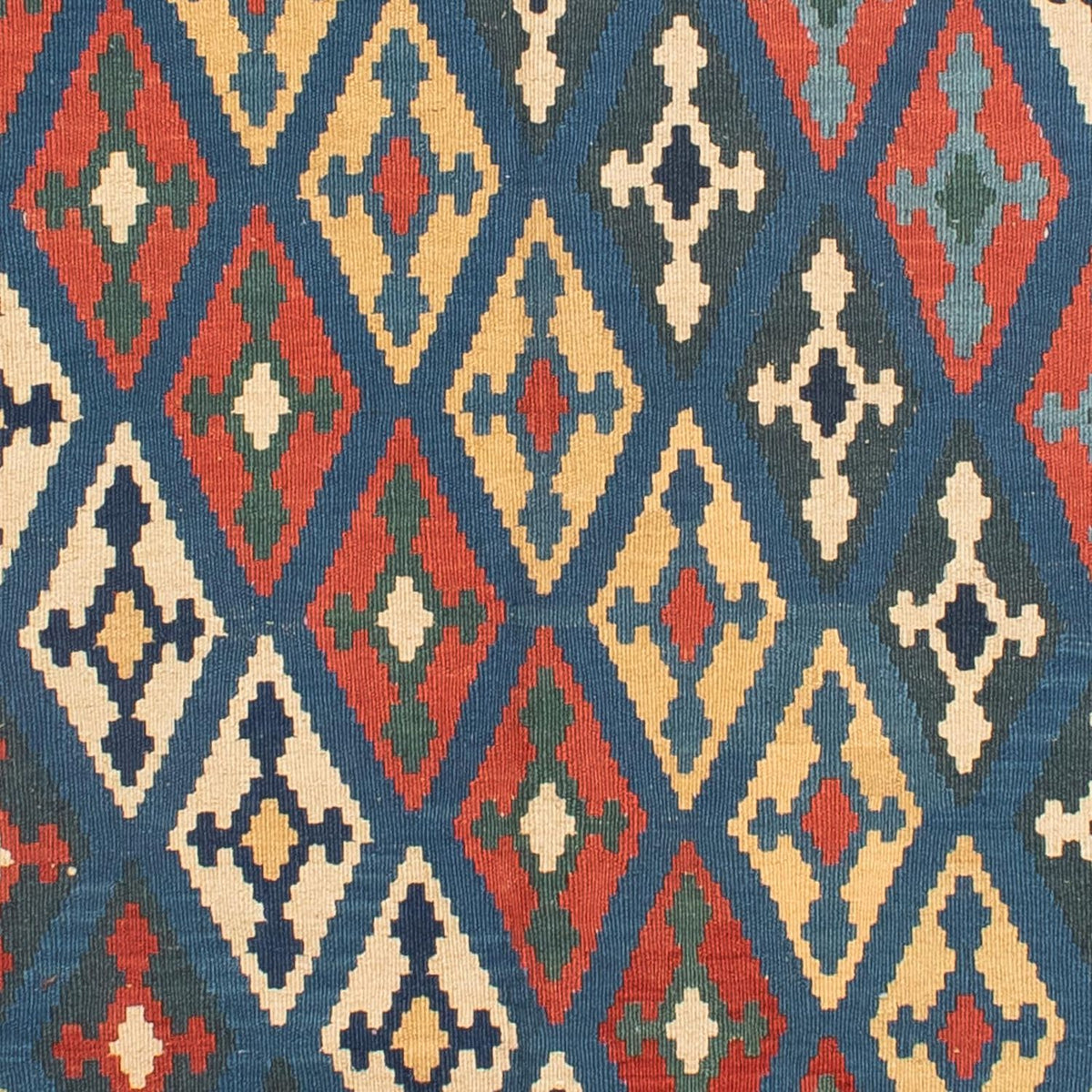 Kelim Teppich - Oriental 174 x 148 cm - blau