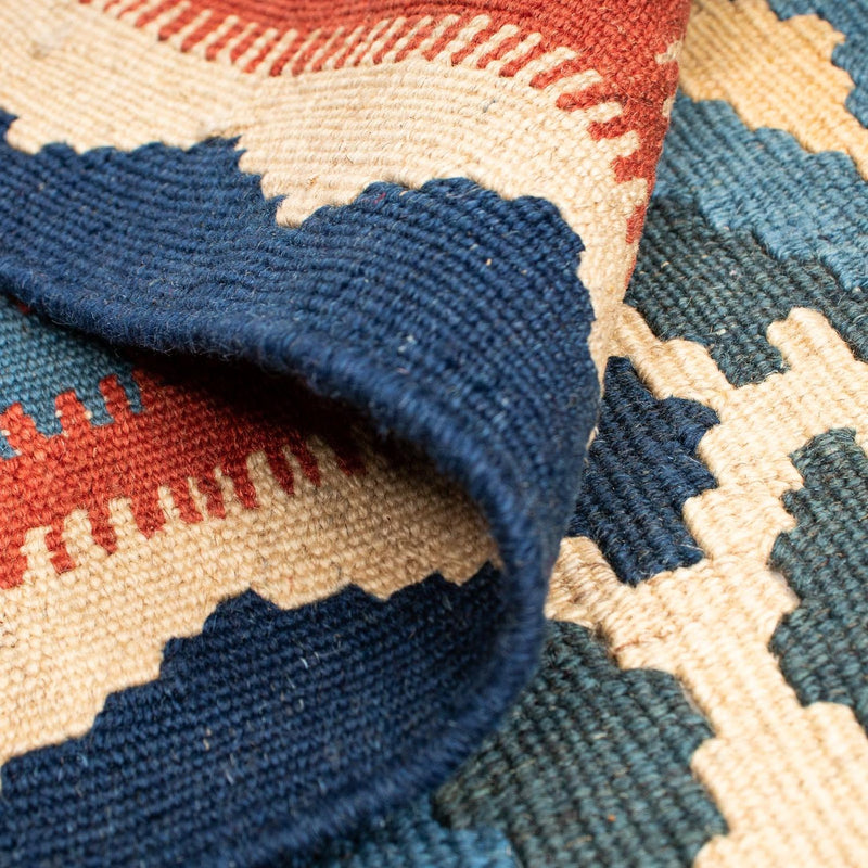 Kelim Teppich - Oriental 174 x 148 cm - blau