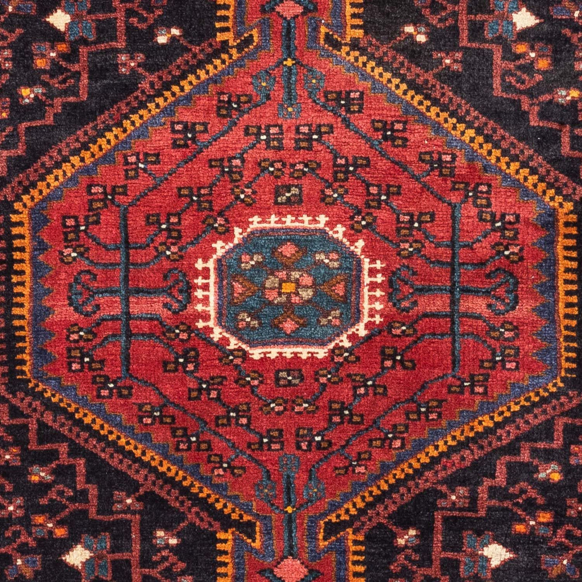 Perserteppich - Nomadic 127 x 90 cm - dunkelrot